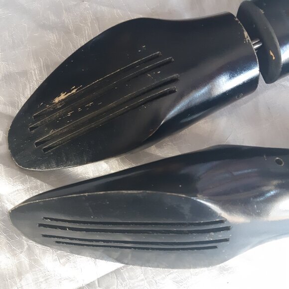 Vintage Dack's Men's Shoe Trees | 1950, 60s Black Painted Wood - Picture 6 of 8